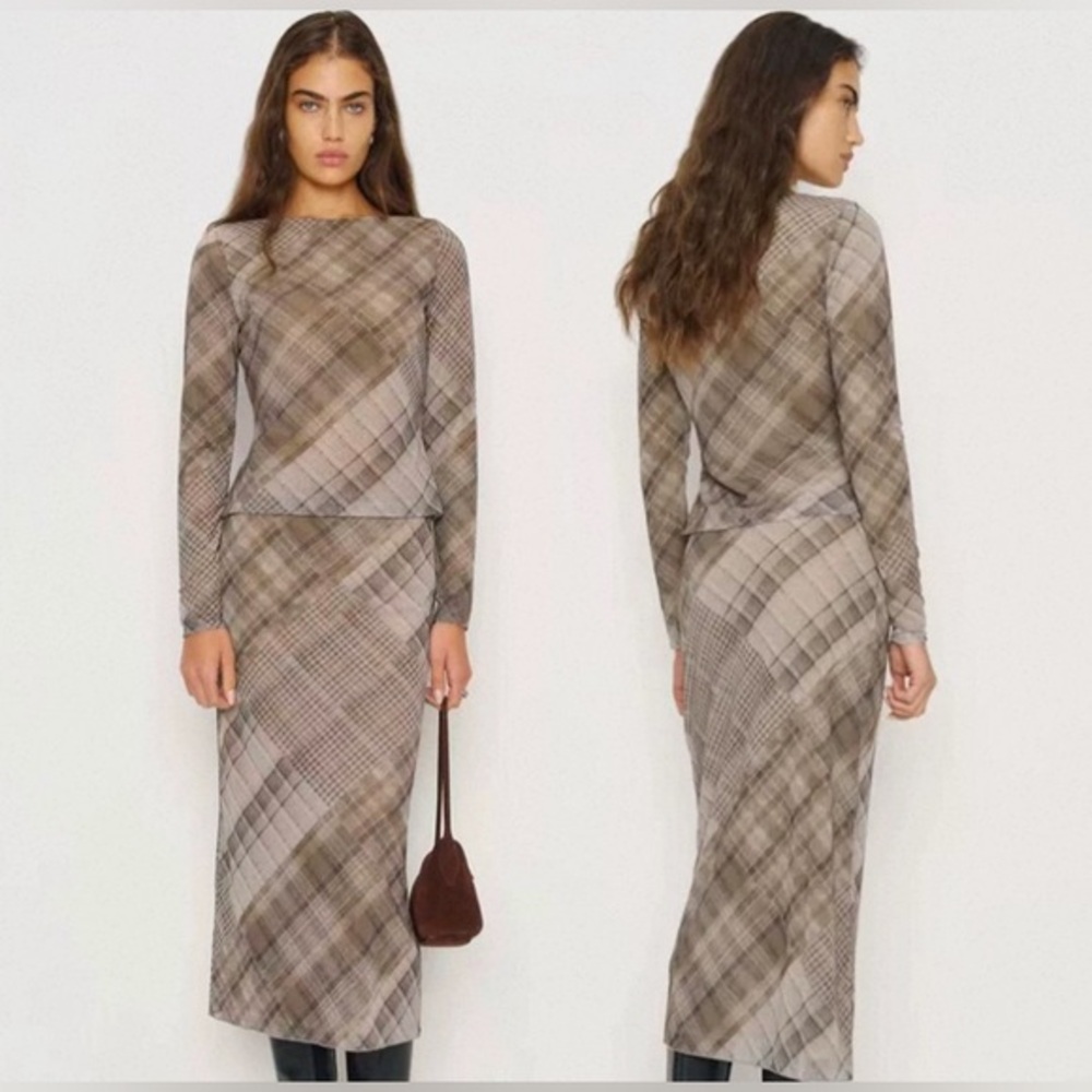 New Reformation Knit Iris Skirt